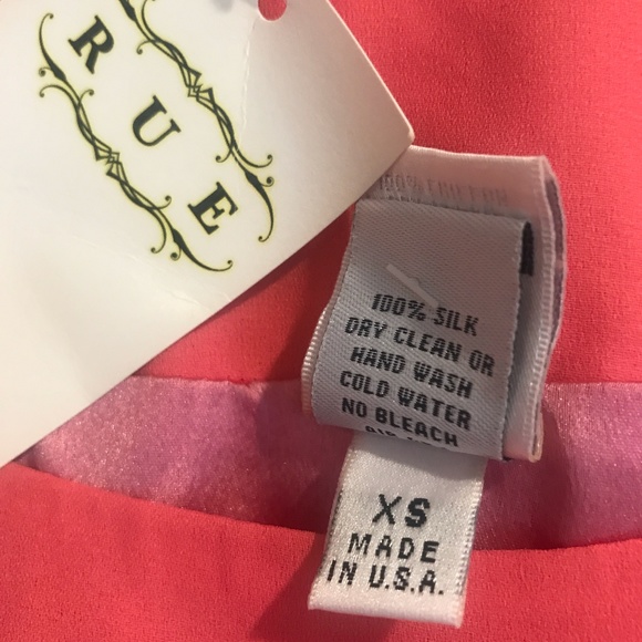 NWT Yana K silk babydoll dress pink XS (USA made!) - Picture 4 of 8